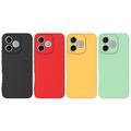 Custodia in silicone liquido con cinghia a mano per Honor 600e/600 Lite/X80i - Rossa