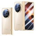 Honor Magic V6 Custodia in plastica con protezione dello schermo esterna in vetro temperato - Color Oro