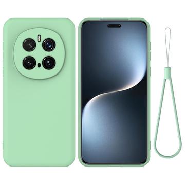 Custodia in silicone liquido con cinghia a mano per Honor Magic7 Pro