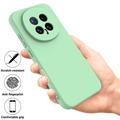 Custodia in silicone liquido con cinghia a mano per Honor Magic8 - Verde