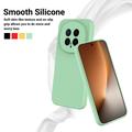 Custodia in silicone liquido con cinghia a mano per Honor Magic8 - Verde