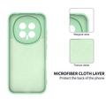 Custodia in silicone liquido con cinghia a mano per Honor Magic8 - Verde