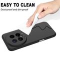 Custodia in silicone liquido con cinghia a mano per Honor Magic8 Pro - Nera