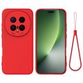 Custodia in silicone liquido con cinghia a mano per Honor Magic8 Pro