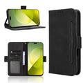 Custodia a portafoglio per Honor Magic9 Pro Max - Nera