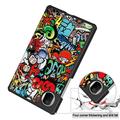 Custodia Smart Folio serie Tri-Fold per Honor Pad X7 - Graffiti