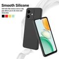 Custodia in silicone liquido con cinghia a mano per Honor Play10 - Nera