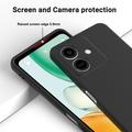 Custodia in silicone liquido con cinghia a mano per Honor Play10 - Nera