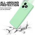 Custodia in silicone liquido con cinghia a mano per Honor X5c/X5c Plus/Play10A - Verde