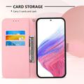 Honor X5c Plus Custodia a portafoglio serie Wonder - Farfalle rosa