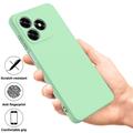 Custodia in silicone liquido con cinghia a mano per Honor X5d/X5d Plus - Verde