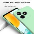 Custodia in silicone liquido con cinghia a mano per Honor X5d/X5d Plus - Verde