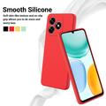 Custodia in silicone liquido con cinghia a mano per Honor X5d/X5d Plus - Rossa