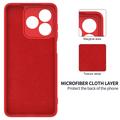 Custodia in silicone liquido con cinghia a mano per Honor X5d/X5d Plus - Rossa