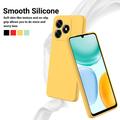 Custodia in silicone liquido con cinghia a mano per Honor X5d/X5d Plus - Gialla