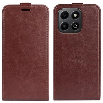 Custodia Flip Verticale con Slot per Schede per Honor X6b - Marrone