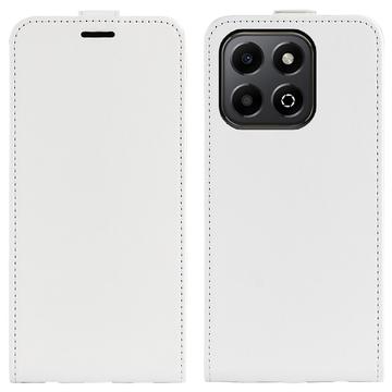 Custodia Flip Verticale con Slot per Schede per Honor X6b - Bianca