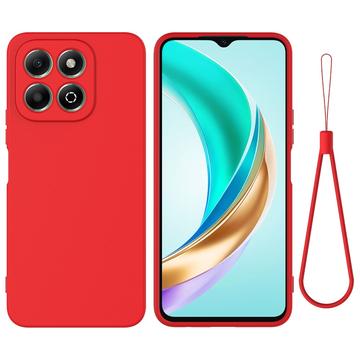 Custodia in silicone liquido con cinghia a mano per Honor X6c