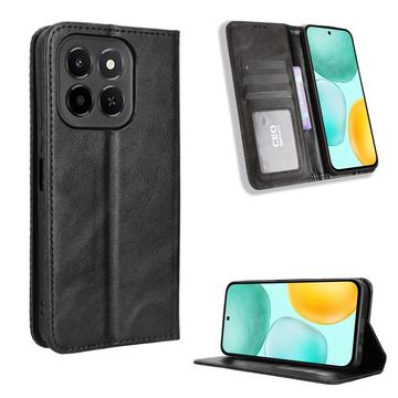 Custodia a Portafoglio con Chiusura Magnetica Retro per Honor X6c