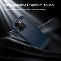 Custodia in TPU spazzolato per Honor X6e - Fibra di Carbonio - Blu