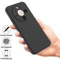 Custodia in silicone liquido con cinghia a mano per Honor X70/X9d/Magic8 Lite - Nera