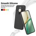 Custodia in silicone liquido con cinghia a mano per Honor X70/X9d/Magic8 Lite - Nera