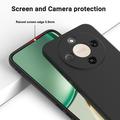 Custodia in silicone liquido con cinghia a mano per Honor X70/X9d/Magic8 Lite - Nera