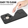 Custodia in silicone liquido con cinghia a mano per Honor X70/X9d/Magic8 Lite - Nera