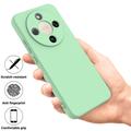 Custodia in silicone liquido con cinghia a mano per Honor X70/X9d/Magic8 Lite - Verde