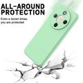 Custodia in silicone liquido con cinghia a mano per Honor X70/X9d/Magic8 Lite - Verde