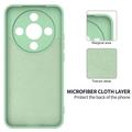 Custodia in silicone liquido con cinghia a mano per Honor X70/X9d/Magic8 Lite - Verde