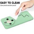 Custodia in silicone liquido con cinghia a mano per Honor X70/X9d/Magic8 Lite - Verde