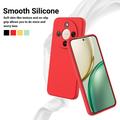 Custodia in silicone liquido con cinghia a mano per Honor X70/X9d/Magic8 Lite - Rossa