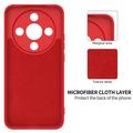 Custodia in silicone liquido con cinghia a mano per Honor X70/X9d/Magic8 Lite - Rossa