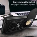 Custodia ibrida con anello rotante e protezione per fotocamera per Honor X70/X9d/Magic8 Lite - Nera