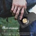 Custodia ibrida con anello rotante e protezione per fotocamera per Honor X70/X9d/Magic8 Lite - Nera