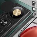 Custodia ibrida con anello rotante e protezione per fotocamera per Honor X70/X9d/Magic8 Lite - Nera