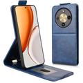 Honor X70/X9d/Magic8 Lite Custodia verticale con supporto - Blu scuro