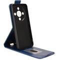 Honor X70/X9d/Magic8 Lite Custodia verticale con supporto - Blu scuro
