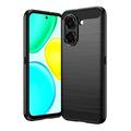 Custodia in TPU spazzolato per Honor X7e - Fibra di Carbonio