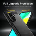 Custodia in TPU spazzolato per Honor X7e - Fibra di Carbonio