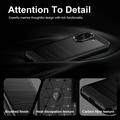 Custodia in TPU spazzolato per Honor X7e - Fibra di Carbonio
