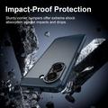 Custodia in TPU spazzolato per Honor X7e - Fibra di Carbonio - Blu