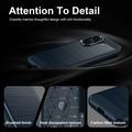 Custodia in TPU spazzolato per Honor X7e - Fibra di Carbonio - Blu