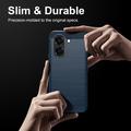 Custodia in TPU spazzolato per Honor X7e - Fibra di Carbonio - Blu