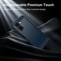 Custodia in TPU spazzolato per Honor X7e - Fibra di Carbonio - Blu