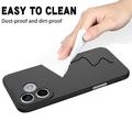 Custodia in silicone liquido con cinghia a mano per Honor X80i/600 Lite/500 Smart - Nera