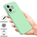 Custodia in silicone liquido con cinghia a mano per Honor X80i/600 Lite/500 Smart - Verde