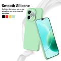 Custodia in silicone liquido con cinghia a mano per Honor X80i/600 Lite/500 Smart - Verde