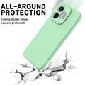 Custodia in silicone liquido con cinghia a mano per Honor X80i/600 Lite/500 Smart - Verde